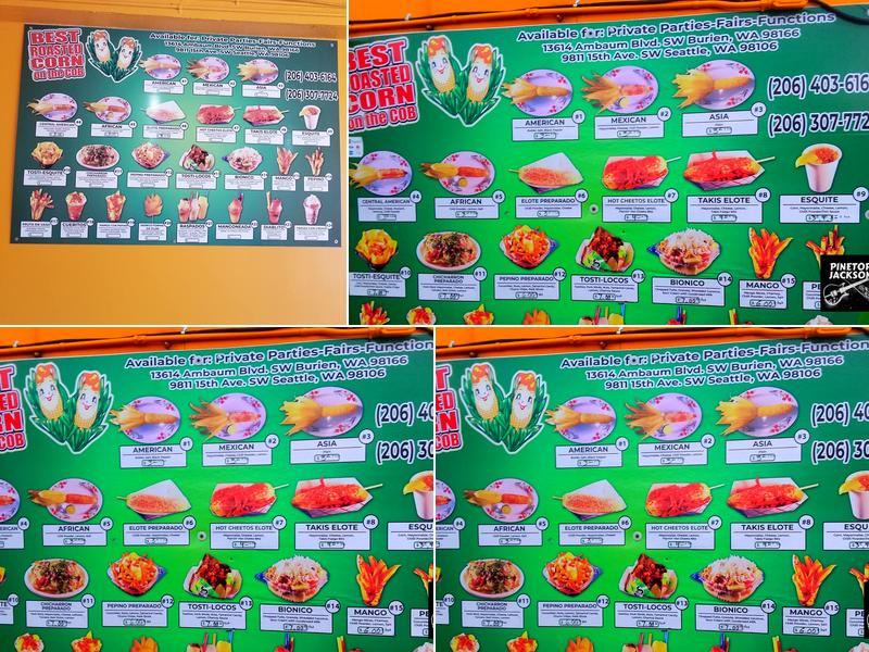Best Roasted Corn Stand Menu