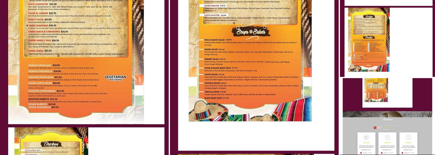 Molcajete Menu