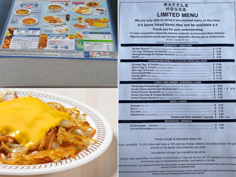 Waffle House Menu