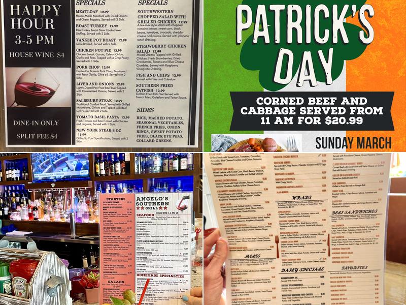 Angelo's Southern Grill Menu