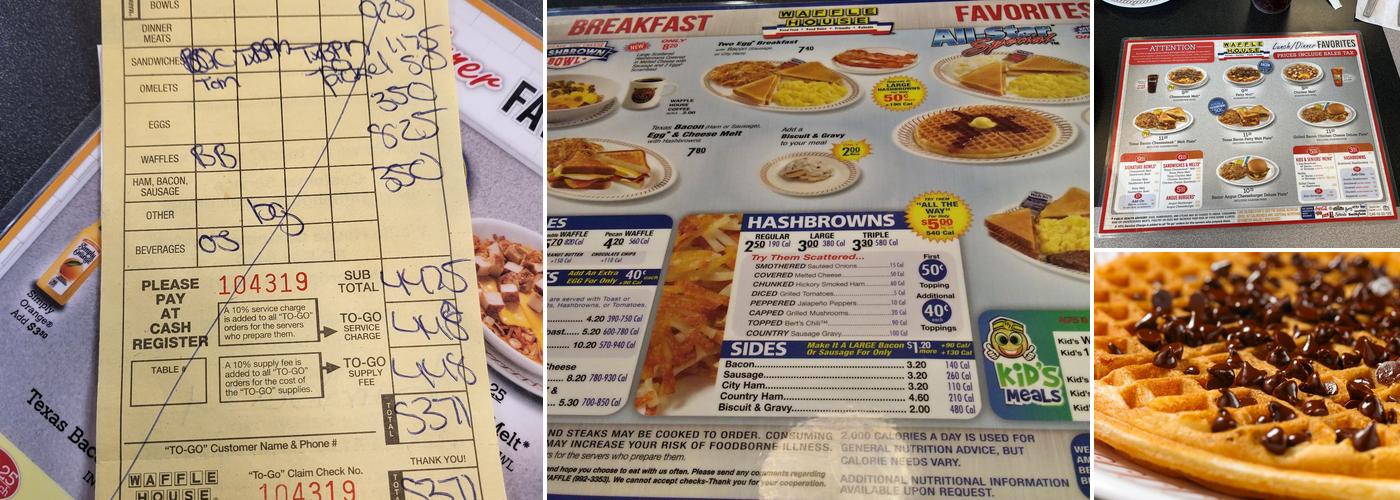 Waffle House Menu