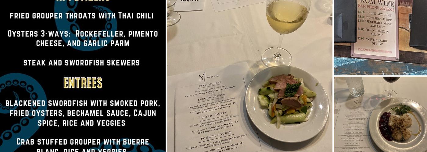 Square One Restaurant and Bar Menu