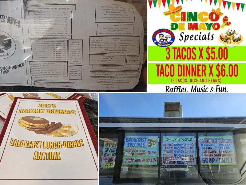 Kevin's Hamburger Heaven Menu