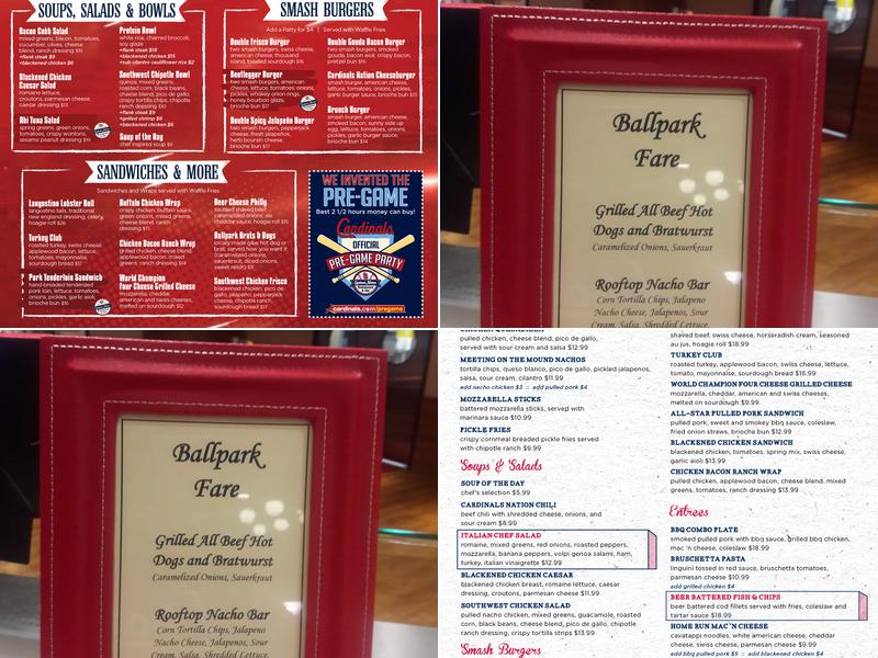 Cardinals Nation Menu