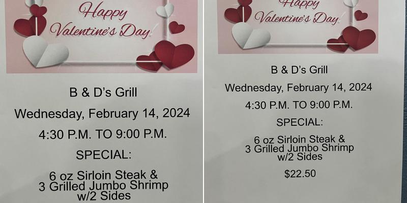 Pub Menu