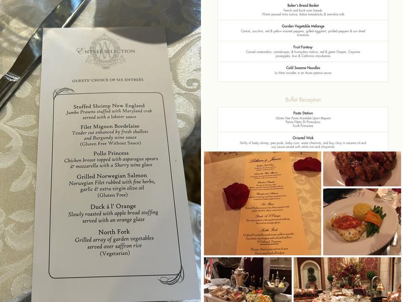 Westbury Manor Menu
