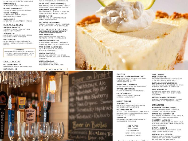 Inn Kitchen + Bar Menu