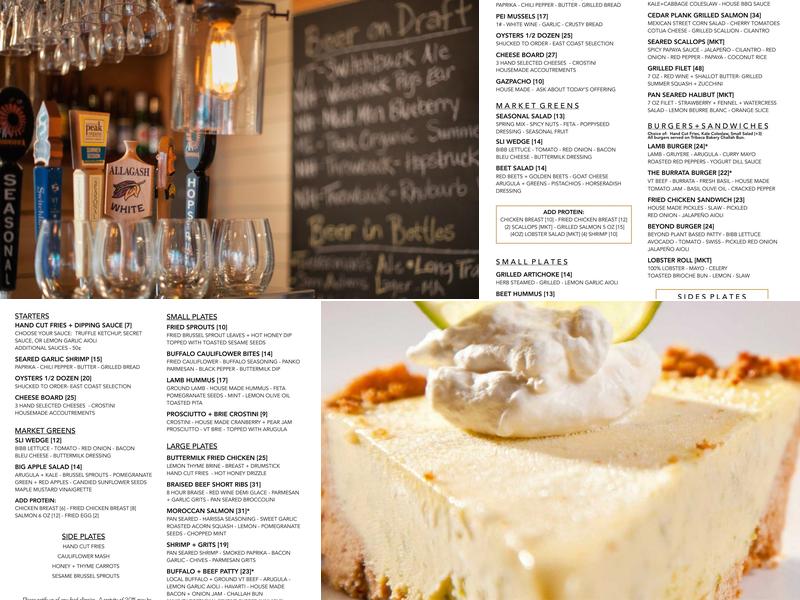 Inn Kitchen + Bar Menu