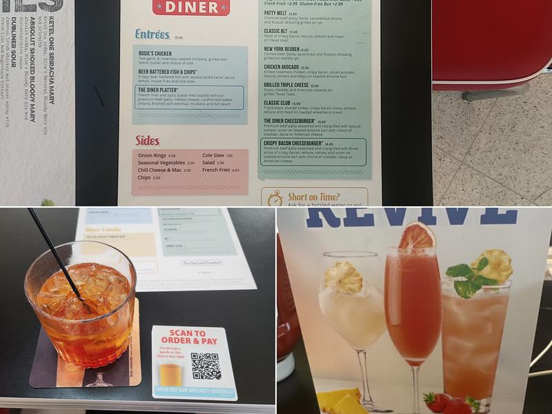 Flight Deck Diner Menu