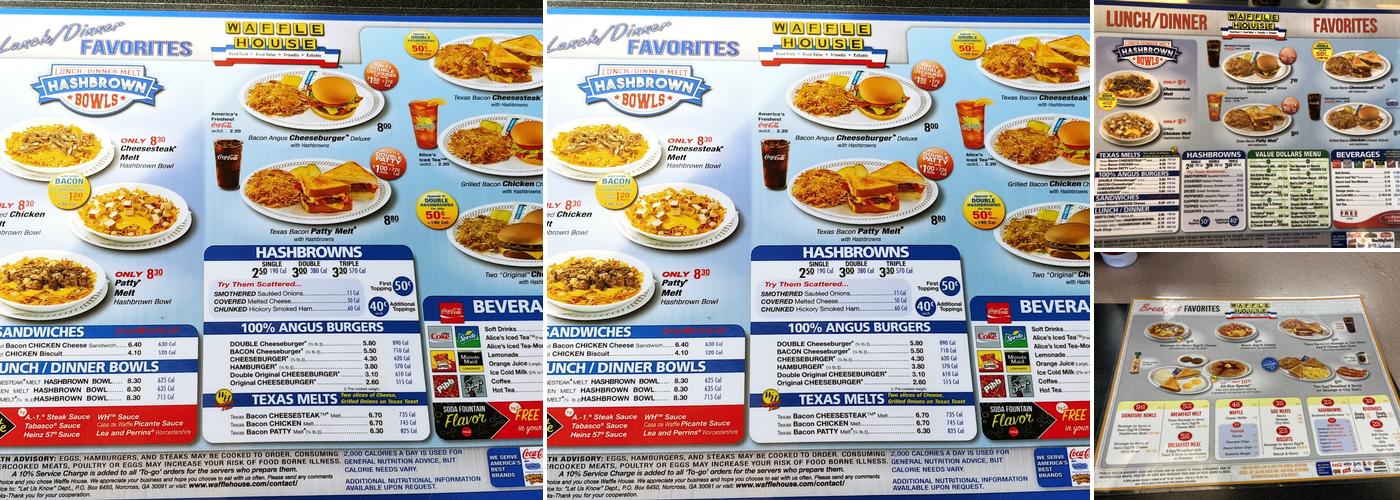 Waffle House Menu