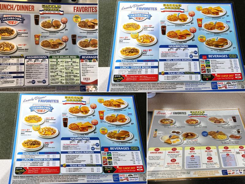 Waffle House Menu