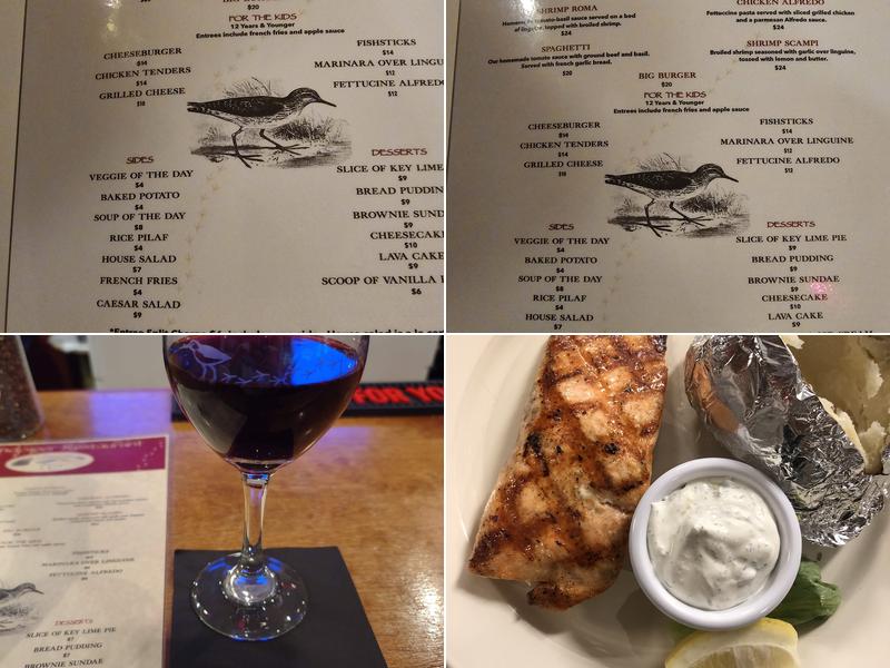 Sandpiper Restaurant Menu