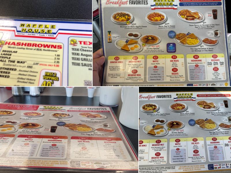 Waffle House Menu