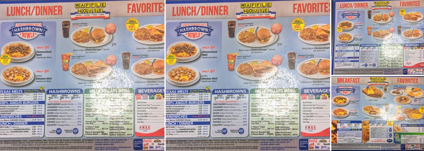 Waffle House Menu