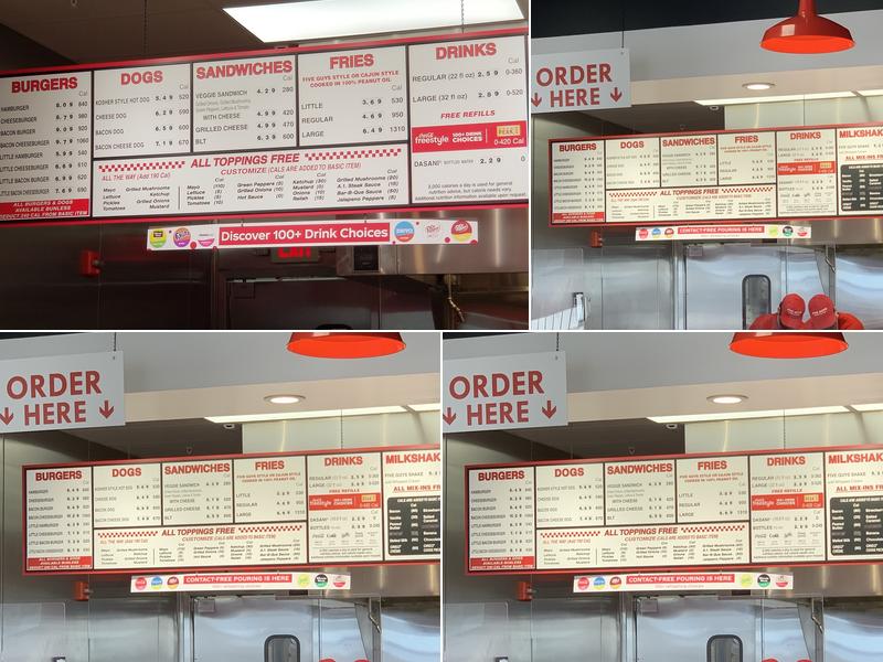 Five Guys Menu