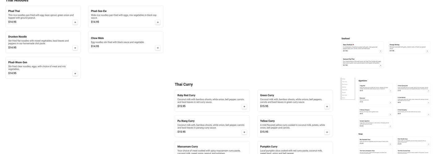 Red Lotus Thai Menu