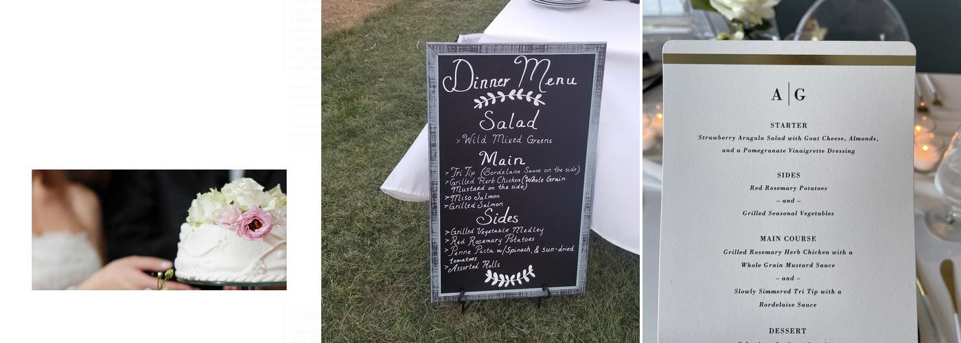 First Class Catering Service Menu