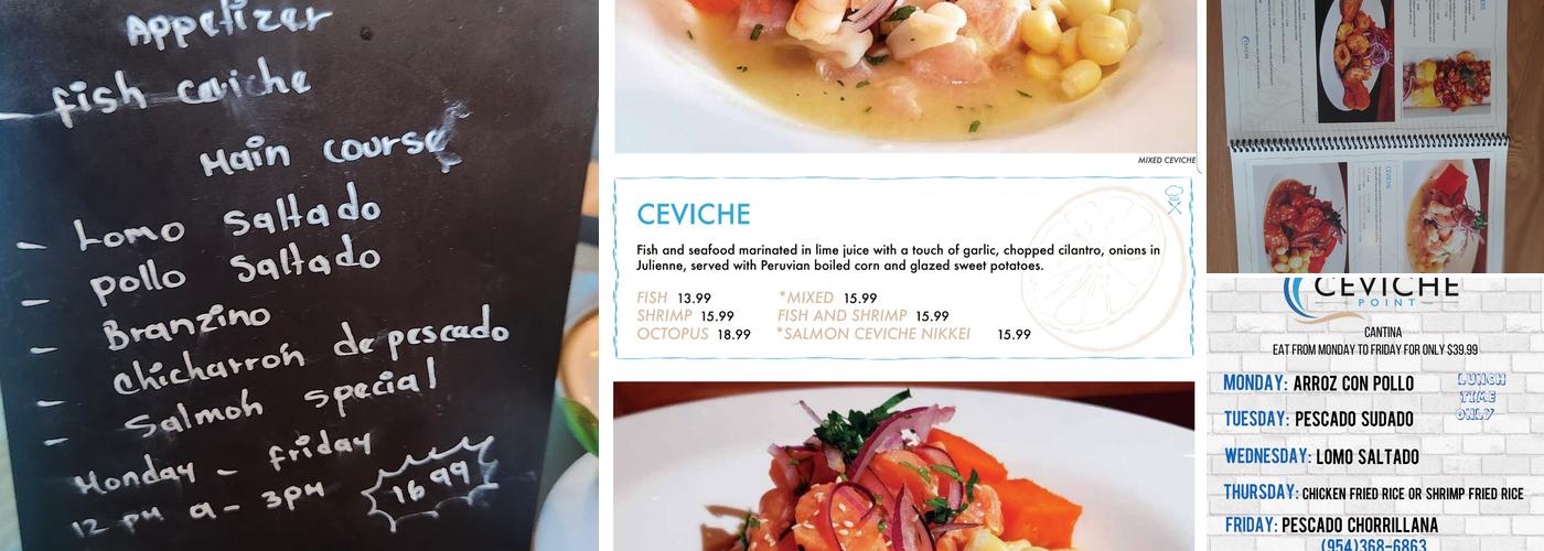 Ceviche Point Menu