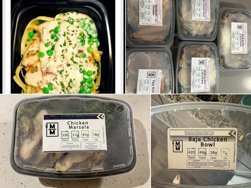 Mind Over Matter Meal Prep Menu