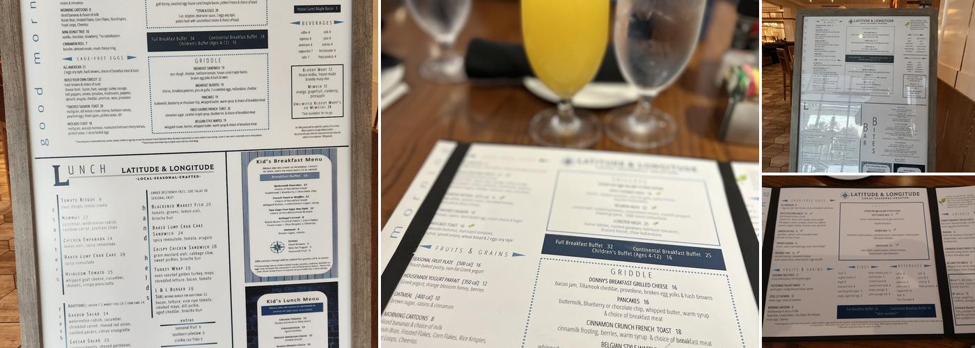 Latitude & Longitude Menu