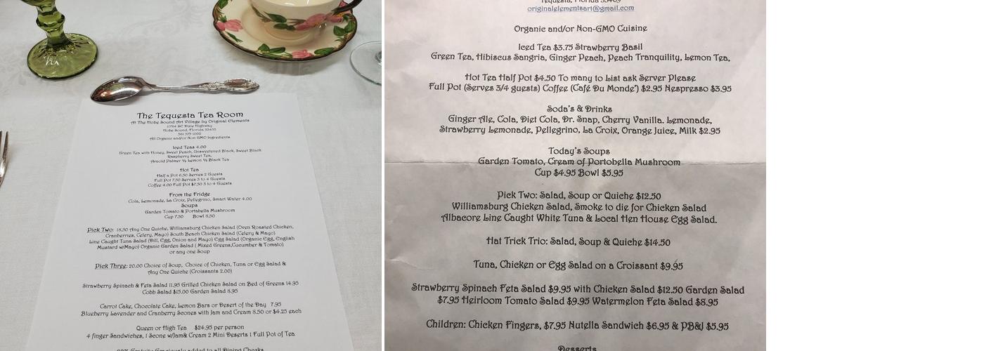 Original Elements Menu