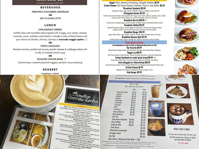 Dulce De Leche Cafe Menu
