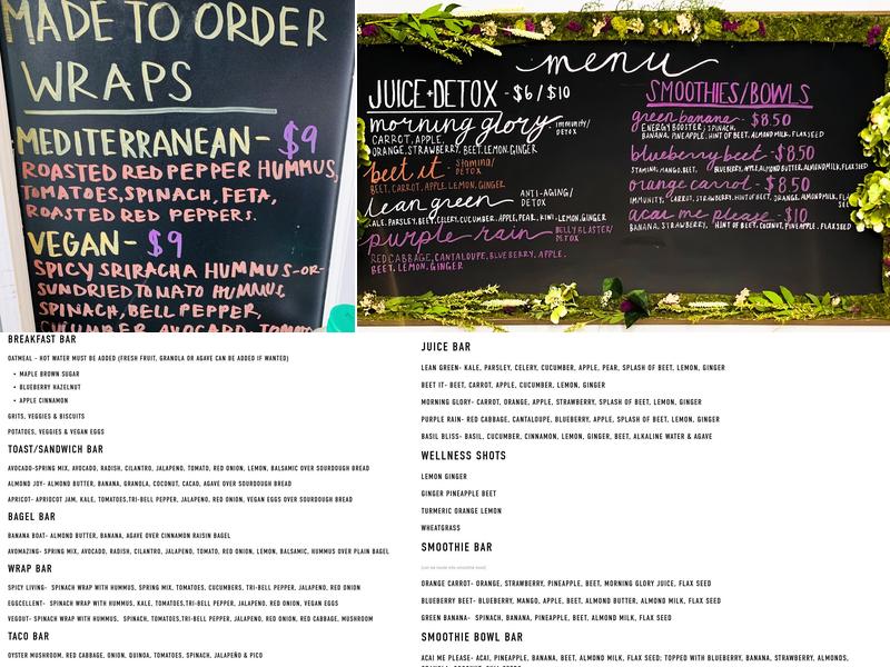Bani's Beets Cold-Pressed Juicery Menu