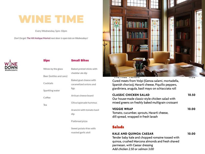 Oliva on the Hill Menu