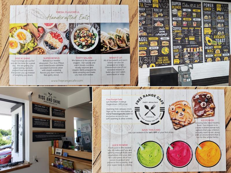 Free Range Cafe Menu