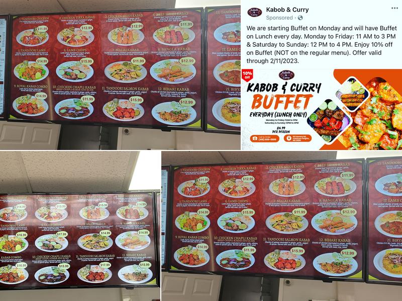 Kabob & Curry Menu
