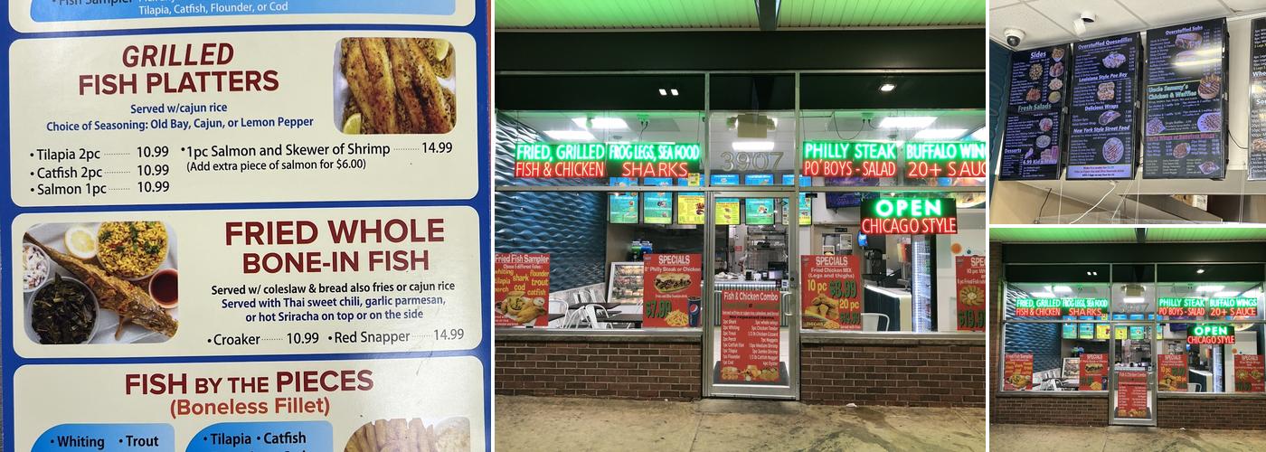 Sharks Fish & Chicken Menu