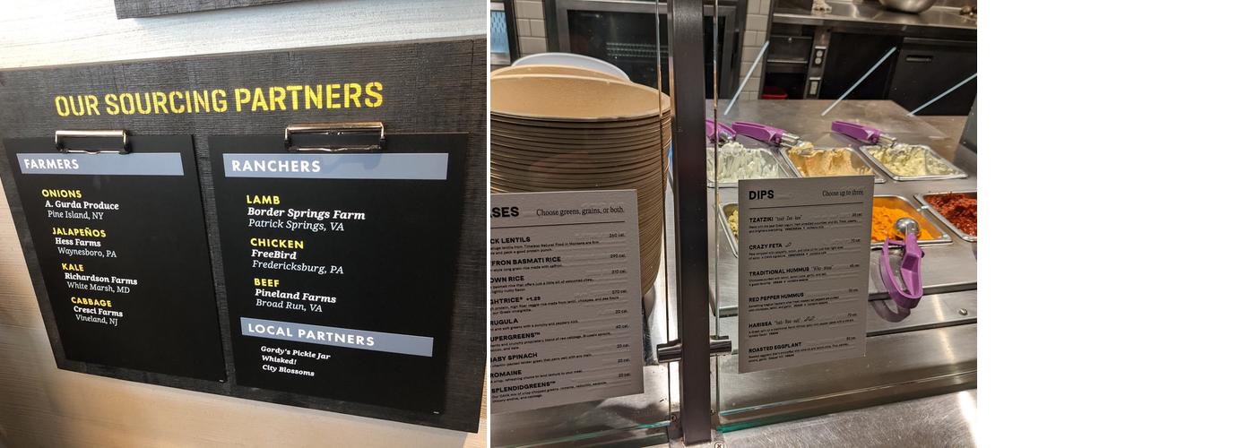 CAVA Menu