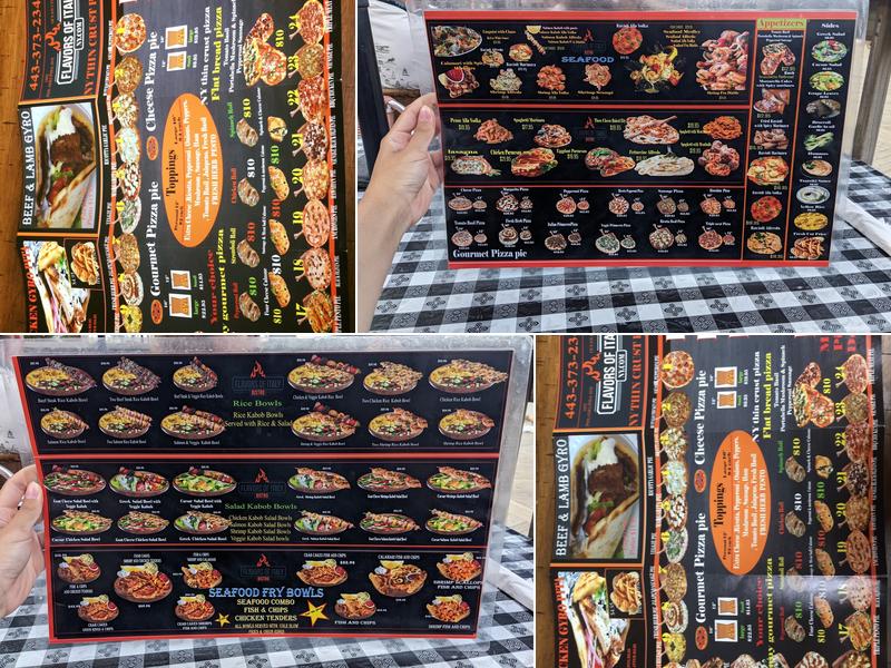 Flavors Of Italy Bistro Menu