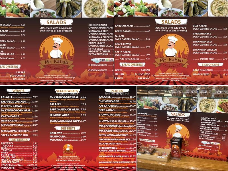 Mr. Kabab Menu