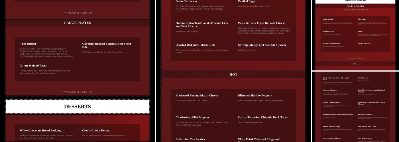 Magic Fusion Show Menu