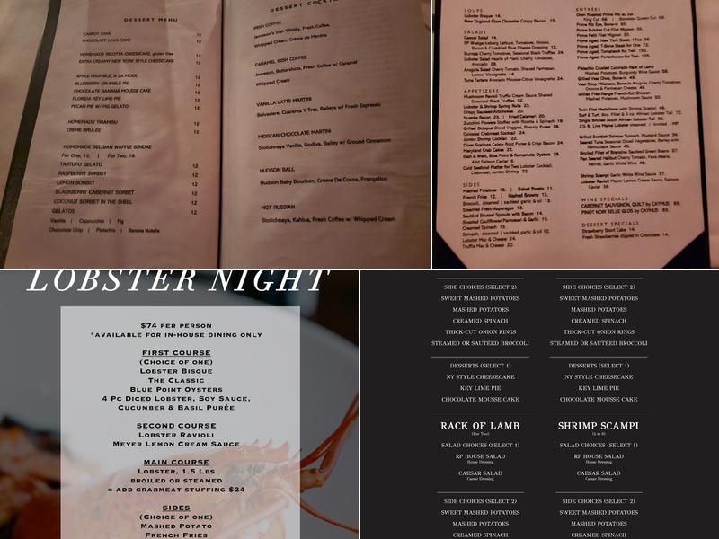 RP PRIME Steakhouse Menu