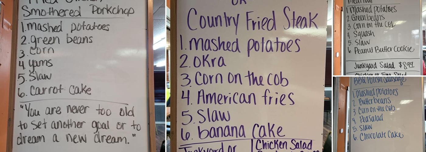 Parkview Restaurant Menu