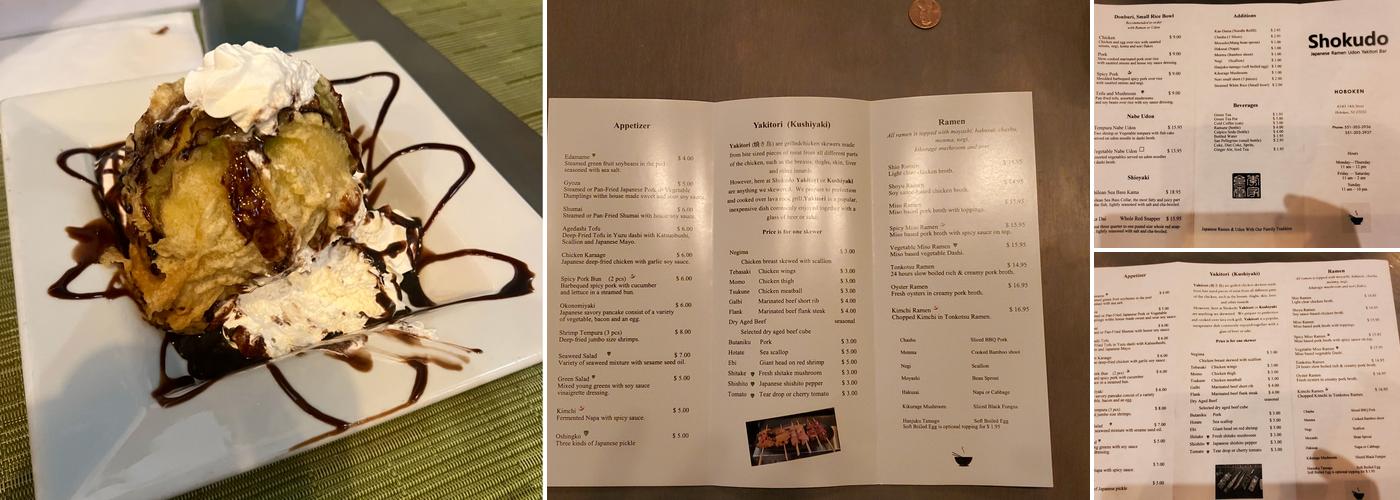 Shokudo Menu