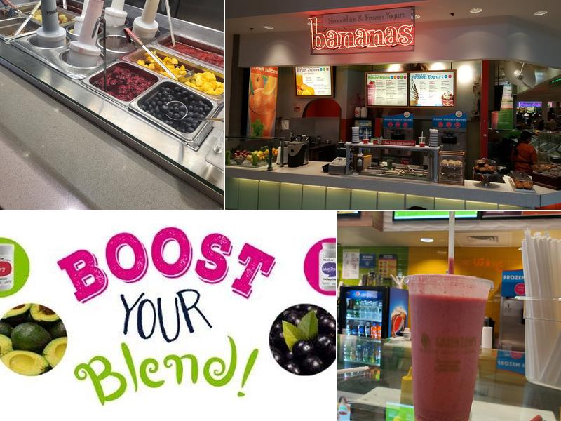 Bananas Smoothies And Frozen Yogurt