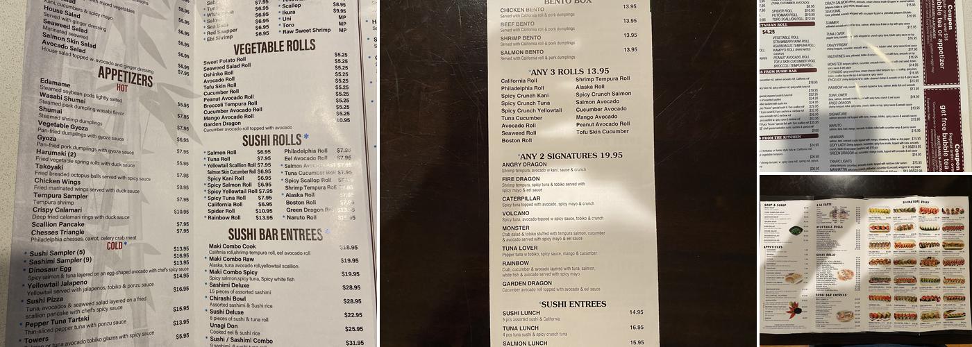 Sake Mian 麺 Menu