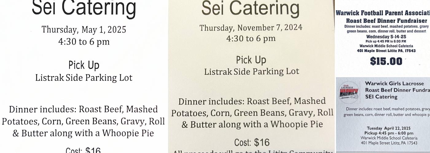 SEI Catering Menu