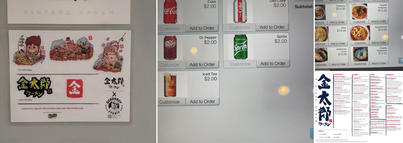 Kintaro Ramen Menu