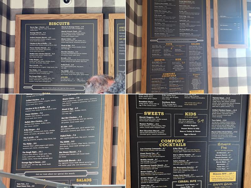 The Biscuit Bar Menu