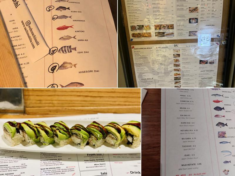Sachi Sushi Menu