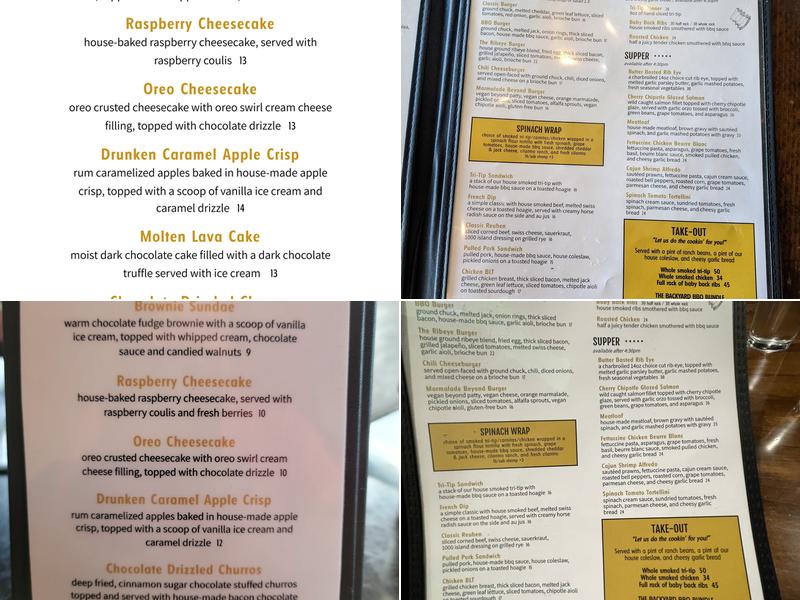 Jacks Bar and Grill - BBQ Restaurant Menu