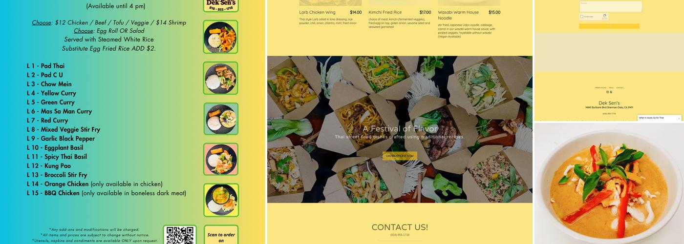 Dek Sen's Menu