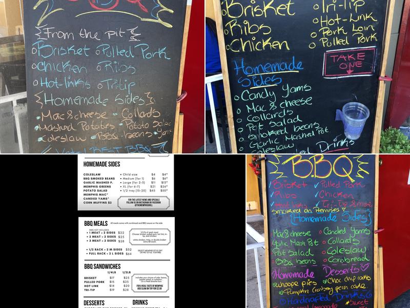 The Memphis Grill Menu