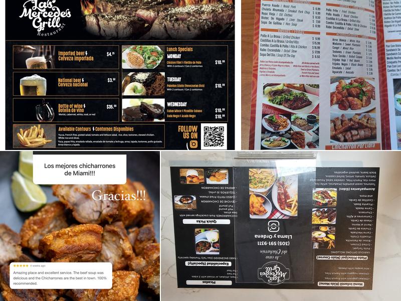 Las Mercedes Grill Menu