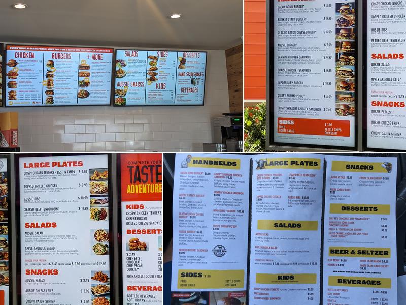 Aussie Grill Menu
