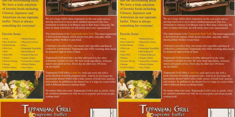 Pagoda Buffet And Grill Menu